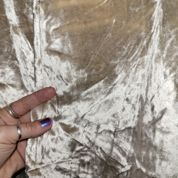 VINCE Velvet Paneled Midi Skirt Cream - Picture 12 of 13